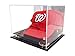 Better Display Cases Acrylic Baseball Cap Display Case with Gold Risers and Mirror (A006-GR)