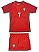 Soccer Youth Jersey Set ● Portugal ● Home Jersey with Short Socks ● ● # 7 Ronaldo