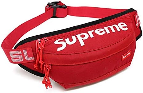 Supreme Fanny Pack Bag Supreme Bag Supreme Waist Bag SS18 (khaki) (red)