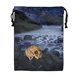 Halloween Skull Spa Travel Drawstring Bag Shoe