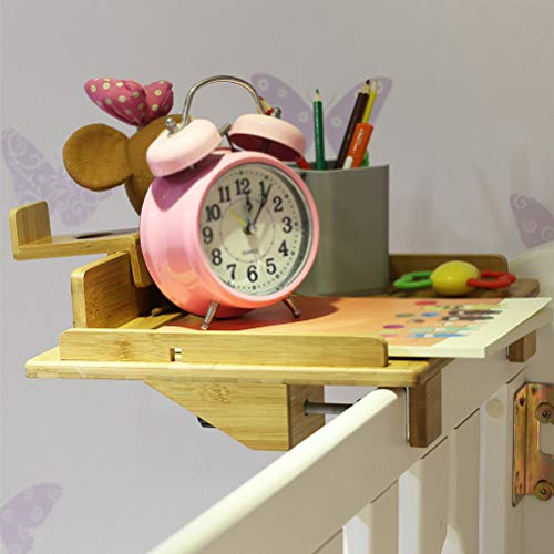 Bedside Table Caddy, Bamboo Nightstand Bed Shelf, Bedside Organizer Tray for Bunkbed with Cup Holder & Cable Slots (Include Watch Headset Stand)-Beebo Beabo - Thumbnail 7