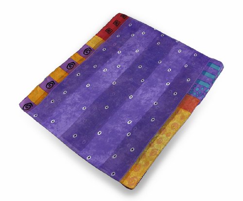 Laurel Burch Silk Womens Fashion Scarves Lbs194 Laurel Burch Cat Dream Believers Silk Scarf 54 X 11.5 In. Purple