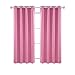 Deconovo Blackout Curtains Panels Room Darkening Curtains Grommet Curtains for Girls Room 52W x 63L Inch Pink 1 Pair