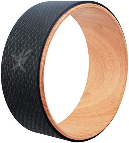 seeknfind 13 x 5 Inch Basic Yoga Wheel - Strongest & Comfortable Dharma Yoga Prop Wheel for All Yoga Poses Perfect Accessory for Stretching Increasing Flexibility and Improving Backbends