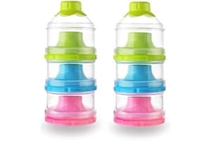 Accmor Baby Formula Dispenser, Non-Spill Stackable Formula Dispenser On The Go, Baby & Kids Snack Containers, Formula Container for Travel, BPA Free