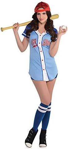 shoperama Basecap Baseball Player Shirt Jersey – Women's Costume Sexy Girl Player