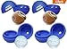 4 Pack Large Ice Ball Mold, Flexible Silicone Ice Ball Tray for Star Wars Death Star Lovers, 5.5X 5.8cm Round Ice Ball Spheres