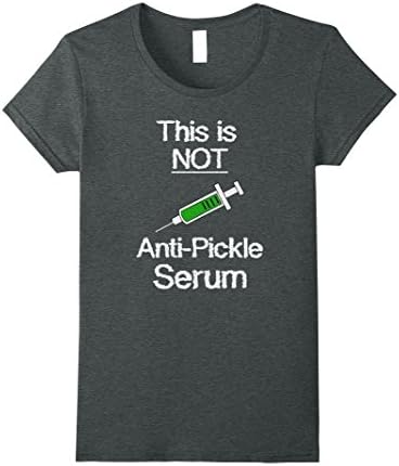 Womens Funny This is Not Anti Pickle Serum Rick T shirt Medium Dark Heather
