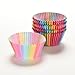 Yosoo 100 Pcs Rainbow Paper Cake Cup Colorful Standard Baking Cups Baking Paper Cup Baking Muffin Liner for Baking Cake, Biscuit