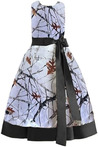 Amazon.com: White and Black Flower Girl Dress Size 2: Special Occasion  Dresses: Clothing, Shoes & Jewelry