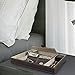 Baoyun Leather Nightstand Organizer for Men, Mens Valet Tray and Dresser Top Caddy for Watch Phone Jewelry Key Wallet 6 Compartments Mens Dresser Organizer Tray(Brown)