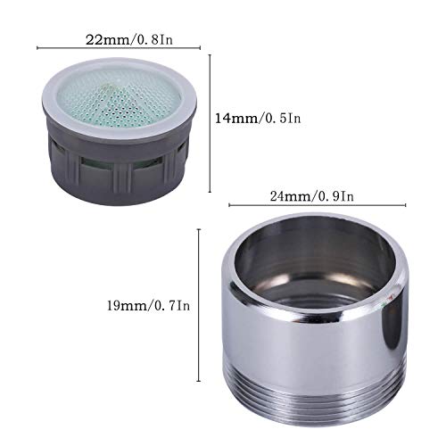 2 Pack 2 2 Gpm Sink Faucet Aerator Male And Female Dual Thread Aerator Regular Standard Size Chrome By Nidaye In Dubai Uae Whizz Kitchen Sink Aerators