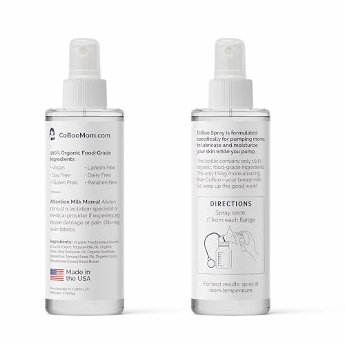 CoBoo The Original Pumping Spray 2 Fl Oz | Organic Lubricant for Breast Pumping | Pump Flange Spray for Breast Shields | Vegan & Lanolin Free, Made in USA | Helps Sore Nipples & Clogged Milk Ducts