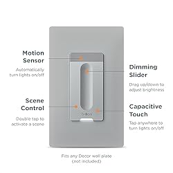 Brilliant Smart Dimmer Switch (Gray) — Compatible
