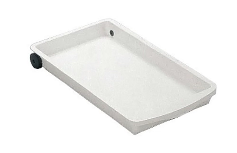 Belca 日本製 キッチン収納 シンク下スライドトレー 幅26×奥行45×高さ5.1cm ホワイト キャスター付き SS-301商品画像