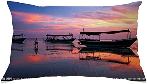 EnShi Throw Pillows Quiet scenery 20x30 inch Pillow Cover Zippered Sofa Decorative En91
