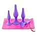 Upinva Sexy Toys 5PCS Anal Plug Set Medical Silicone Enema Bulb Clean Anal Silicone Douche for Men Women