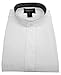 OmegaTux Men's Banded Collar(mandarin Collar) Dress Shirt, Non Pleat