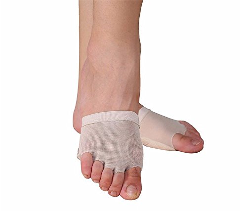 Lucktao Toe Cyst Foot Care Tool Belly Ballet Dance Foot Thong Toe Pad Practice Shoes (M size(US5.5-6.5), white)