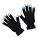 Badalink LED Gloves Light Up Gloves 3 Colors 6 Modes Light Show Flashing Finger Rave Gloves for Clubbing Christmas Party Dance
