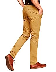 Match Mens Slim-Tapered Flat-Front Casual