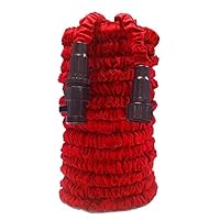 Garden Hose, Water Hose, 50ft Lightweight Expandable Garden Hose with 3/4" Solid Fittings, Double Latex Core, Extra Strength Fabric, Flexible Expanding Hose for Outdoor Lawn Car Watering Plants Red