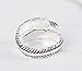 Hosaire Ring Women's Feathers Open Adjustable Ring Vintage Retro Silver for Women's Jewelry