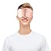 Jenleestar Natural Silk Sleep Eye Mask - 100% of The Blindfolded Sleep Mask, Soft Eye Cover Eyeshade for Night Sleeping, Travel, Nap - Best Night Blinder Eyeshade for Men Women