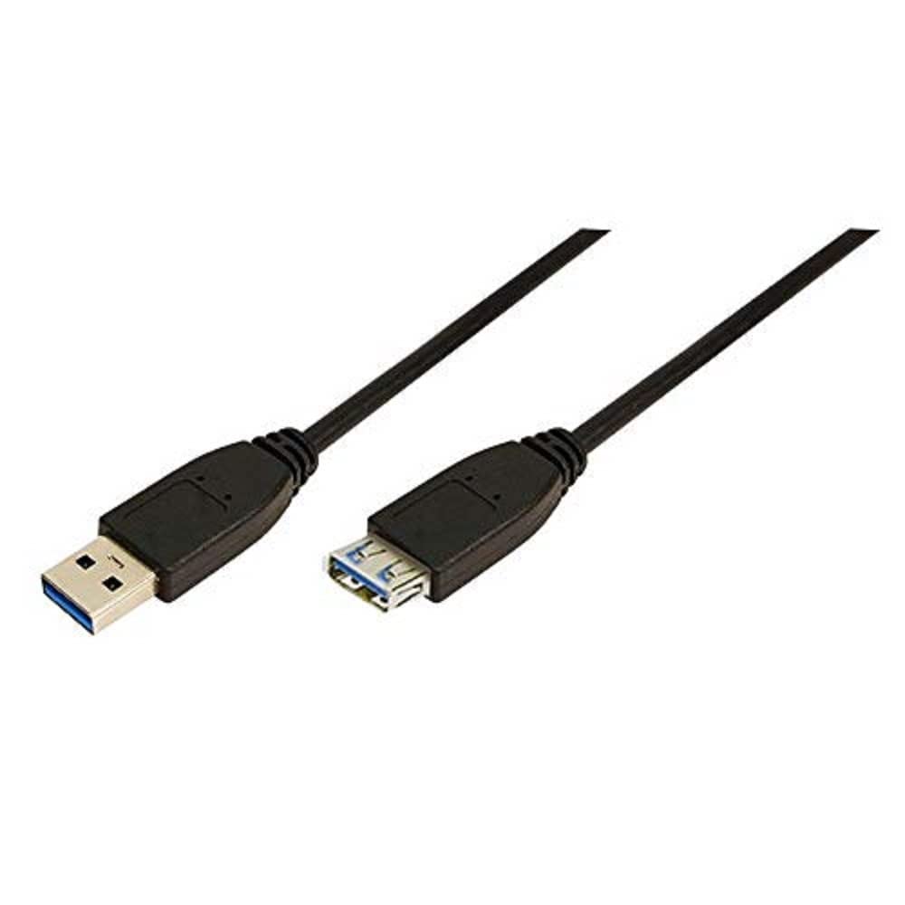 LogiLink CU0043 USB 3.0 A-Type Male to Female Cable, 3 Meter Length, 3 Meter Length