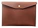 Genuine Leather Envelope Folder, A5 Size Papers File Documents Holder, Handmade Portfolio Work Essential, Business Gift, Brown