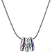 SA Birthstone Pendant Necklace - Custom Stackable Eternity Birthstone Pendants and Chains in Silver Finish