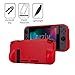 Orzly Switch Bundle, Accessories for Nintendo Switch (Glass Screen Protectors, USB Charging Cable, Switch Console Pouch, Switch Games Case, Comfort Grip Case, Headphones) Poke Style (Red/Black/White)thumb 3