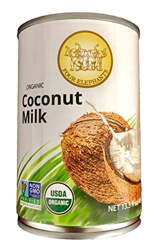 Four Elephants Organic Coconut Milk Certified Non-GMO 13.5 oz (2 Packs)