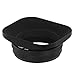 Haoge LH-E3T Square Metal Lens Hood Shade with 49mm Adapter Ring for Fuji Fujifilm FinePix X100 X100S X100T X70 X100F X100V Camera Replaces Fujifilm LH-X100 AR-X100 LH-X70