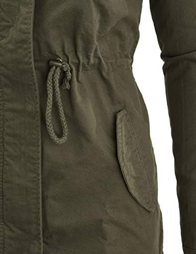 FASHION BOOMY Women's Zip Up Safari Military Anorak Jacket with Hood Drawstring - Regular and Plus Sizes 4 FASHION BOOMY Women's Zip Up Safari Military Anorak Jacket with Hood Drawstring - Regular and Plus Sizes