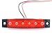 10 Pcs TMH 3.8 Inch 6 LED Red Side Led Marker, Trailer marker lights, Led marker lights, Marker light, RV Marker light Red, Rear side marker light