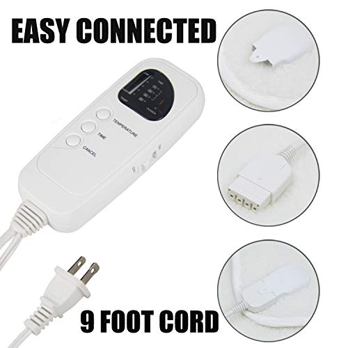 2019 Deluxe Thick Fleece Spa Massage Table Warmer Pad & Cover with EasySet Pro Controller, Multi-function Massage Table Warmer,Use As A Bed Blanket Warmer