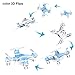 Yipa 3D Flip Mini RC Drone with LED Flash Light 29mm 2.4G 4CH 6 Axis Gyro CX-10 UFO Quadcopter Blue