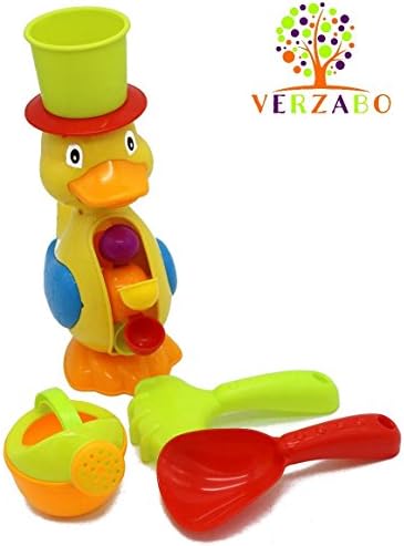 VERZABO Bathtub Fountain Whale bath toy set for 12 months plus babies with draining cans