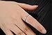 Fashion Month Women 2mm Titanium Stainless Steel Cubic Zirconia CZ Inlay White Gold Ring Wedding Engagement Silver Band