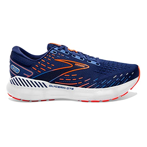 Brooks Men's Glycerin GTS 20 Supportive Running Shoe Blue Depths
