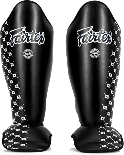 Fairtex SP5 Muay Thai Schienbeinschoner für Männer, Frauen, Kinder | Hochwertig, leicht & langlebig | Erweiterter Schutz gegen Schienbeinschmerzen bei