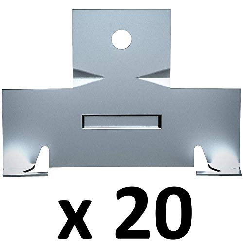 20 Pack (10 Pairs) Retrofit Recessed Downlight Housing C Clips with