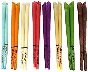 Tekstar 10 candles(5Pairs) with various fragrances and colours Protective Disk Included(5)