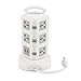Anmire Vertical Power Strip Multi-sockets 11 Outlets and 2 USB, 2500W, 110-250 Worldwide Voltage Tower Power Socket Universal Jack Outlets with 6.5 Feet Cord for Home and Office