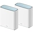 D-Link Eagle Pro AI AX3200 Mesh WiFi 6 System- 2 Pack- 8-Streams, 802.11ax Router, Dual Band, OFDMA, MU-MIMO, Voice Control with Google Assistant and Amazon Alexa, (M32/2)