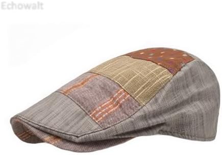 Grey Stylish Flat Cap Cabbie Hat Newsboy Caps Driving Hat, Unisex - Echowalt updated