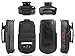 Holster for DuraXV LTE, Nakedcellphone Black [Rotating/Ratchet] Belt Clip Holder Case [with Kickstand] for Kyocera DuraXV LTE E4610, DuraXE E4710