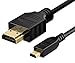 Techno Earth High Speed Micro-HDMI (Typ D) to HDMI (Typ A) Cable 3D & 4K Resolution Ready with Ethernet - 6 Feet GoPro Hero GoPro3 GoPro Hero3 GoPro Hero3+ Hero4 Hero4+