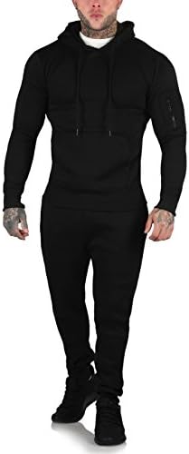 Urban Heritage Mens Slim Fit Pullover Hoodie Tracksuit Set